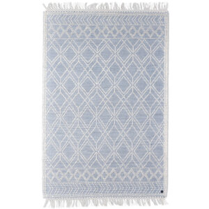Plokščio Pynimo Kilimas Macrame Blue