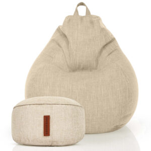 Sėdmaišių Komplektas Home Linen XXL ir Pufas Linen