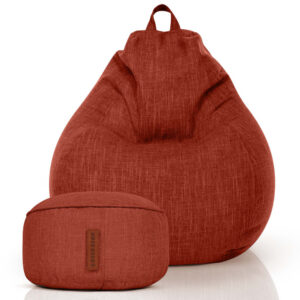 Sėdmaišių Komplektas Home Linen XXL ir Pufas Linen