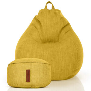 Sėdmaišių Komplektas Home Linen XXL ir Pufas Linen