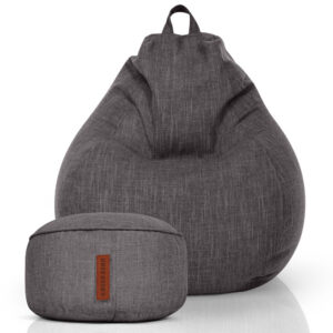Sėdmaišių Komplektas Home Linen XXL ir Pufas Linen