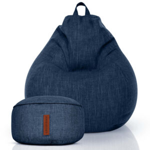 Sėdmaišių Komplektas Home Linen XXL ir Pufas Linen