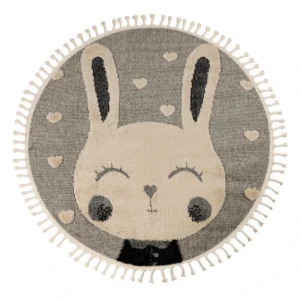 Apvalus Vaikiškas Kilimas White Rabbit