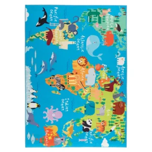Vaikiškas Kilimas World Map