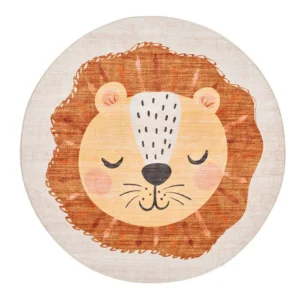 Apvalus Vaikiškas Kilimas Sleeping Lion