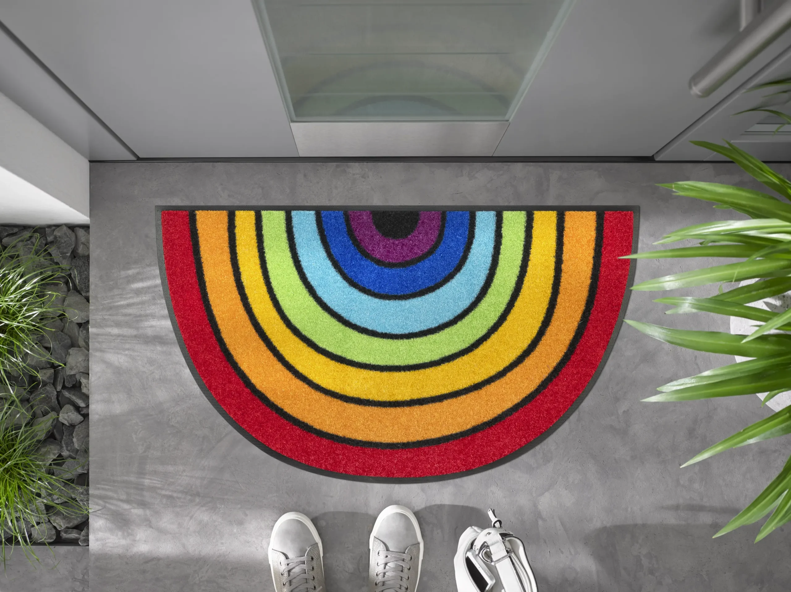 Durų kilimėlis Round Rainbow - Image 3