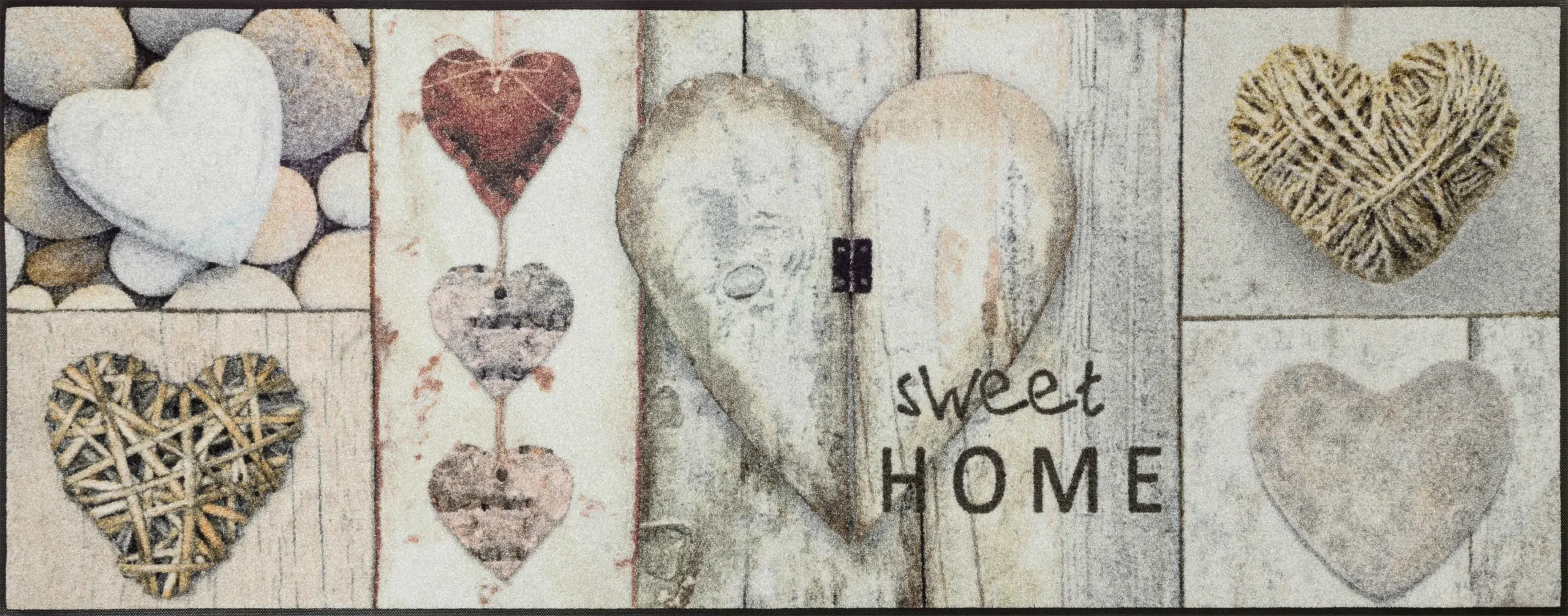 Durų kilimėlis Vintage Hearts
